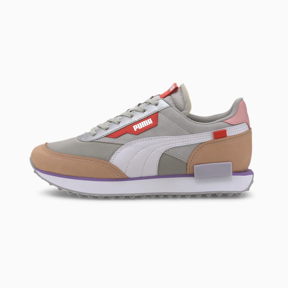 Puma Future Rider Royale Női Sportcipő - Szürke/Fehér/Barna ( Hungary - YNZWI7965 )